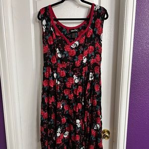 Torrid Retro chic skull dress size 1